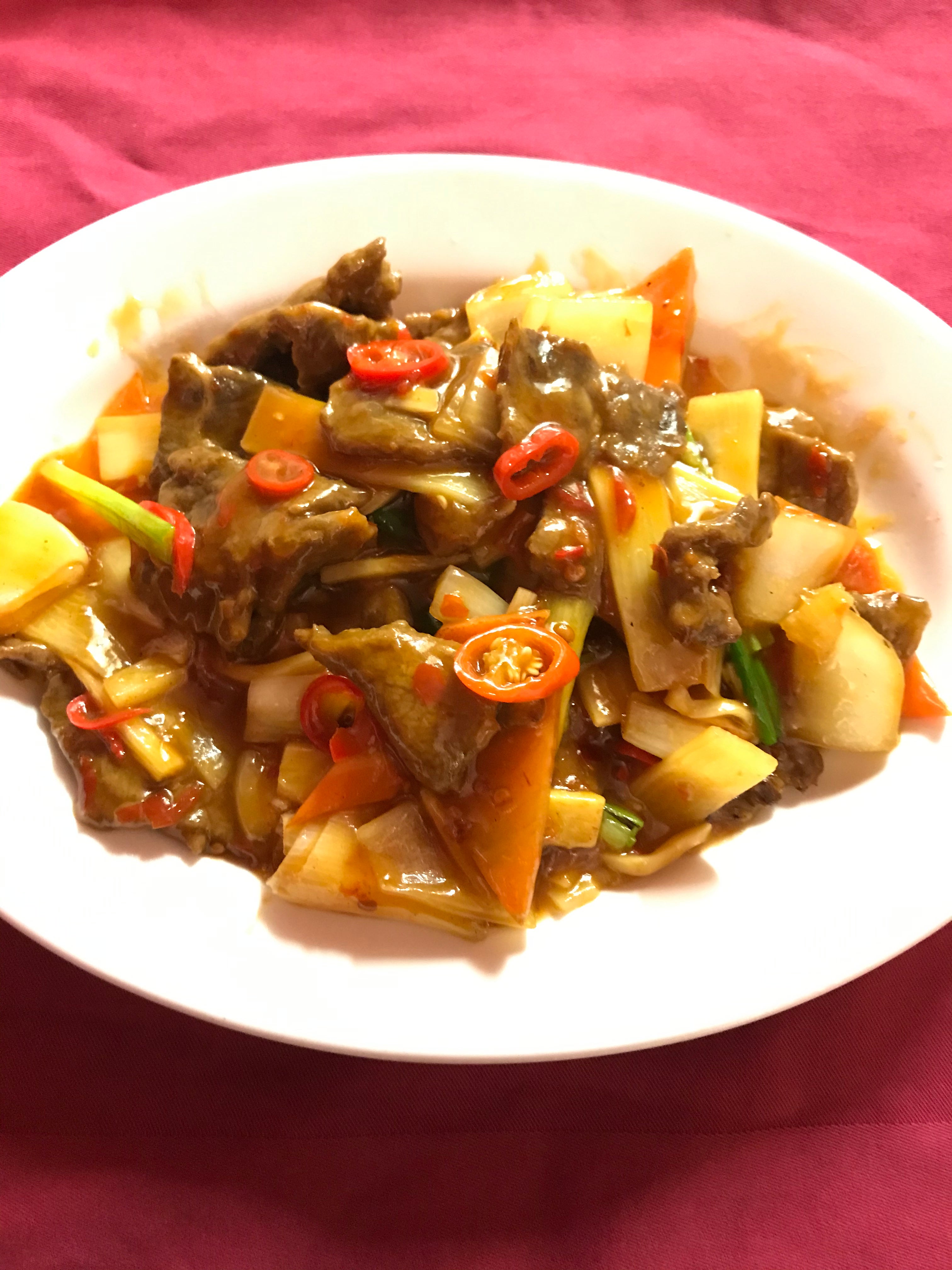 Beef in Chilli Sauce Szechuan Style
