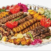 Big Plate Mix 5 Kinds of Kebab Grills for Family 5 - 6 Person