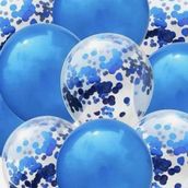 Set of Blue Balloons