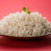 Large White Rice Plate