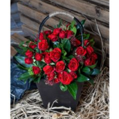 Flowers Bag Black Big