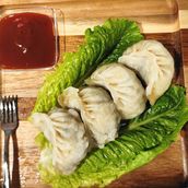 Chicken Cheese Chili Momos 4 pieces