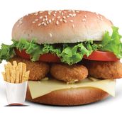 Jumbo Prawns Burger