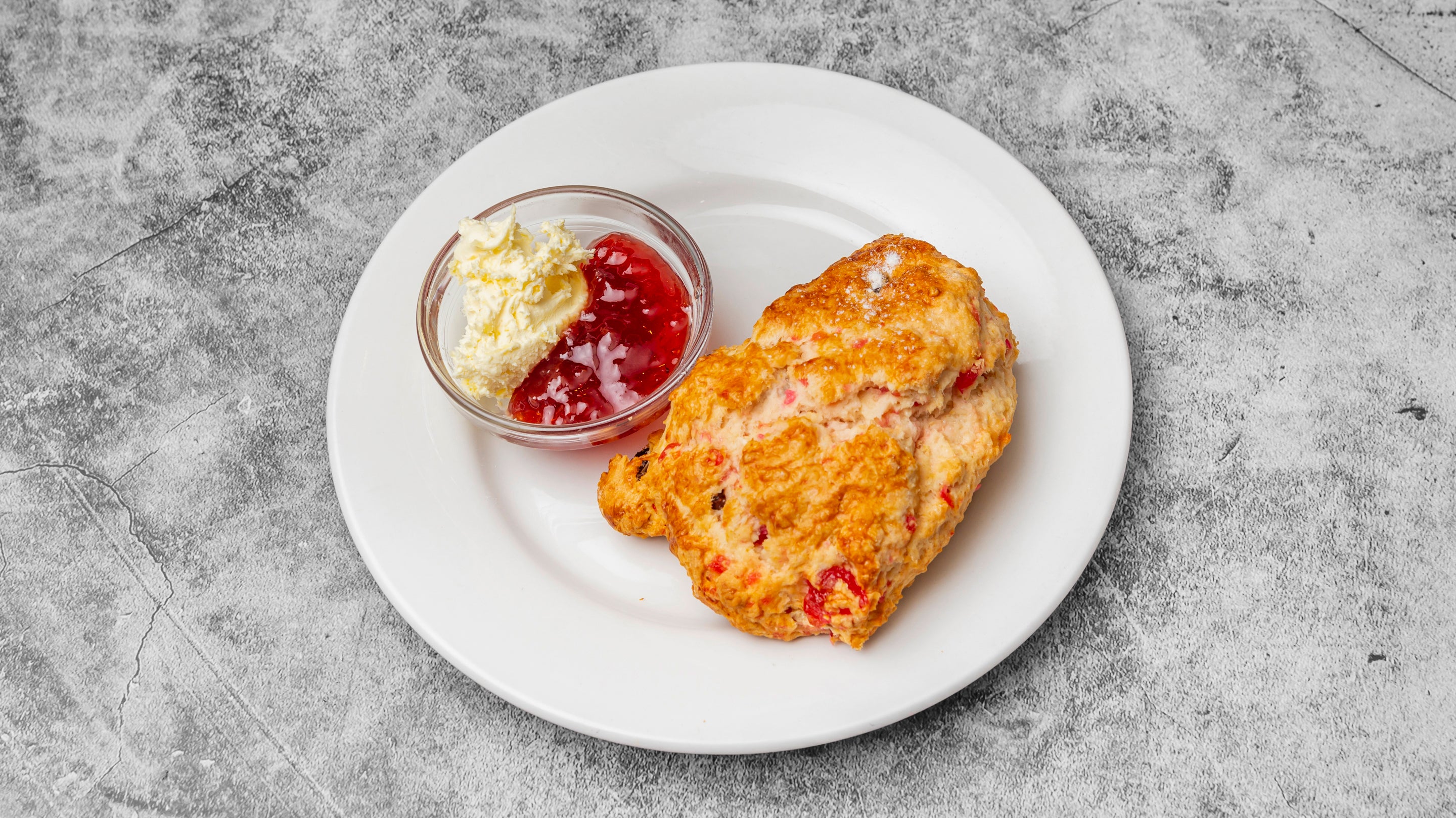 Butter Cherry and Fruit Scone