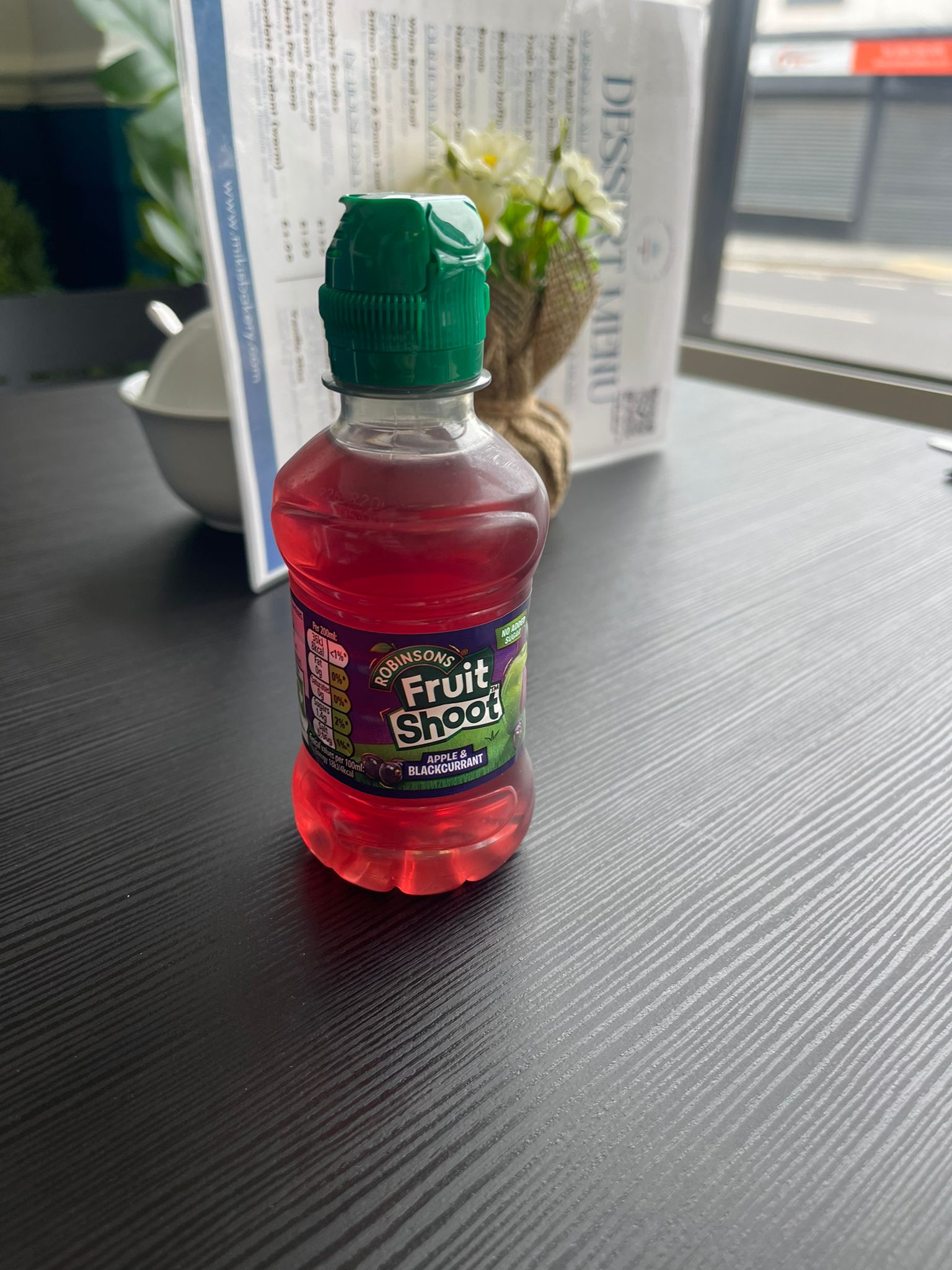 Fruit shoot black currant & apple