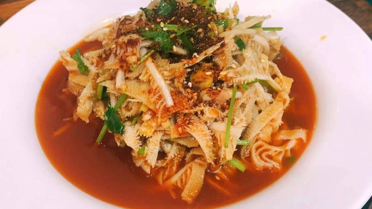红油百叶 beef omasum in chilli oil