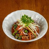 Pirikara Sunagimo Itame and Grilled Chicken Gizzard with Spicy Sauce