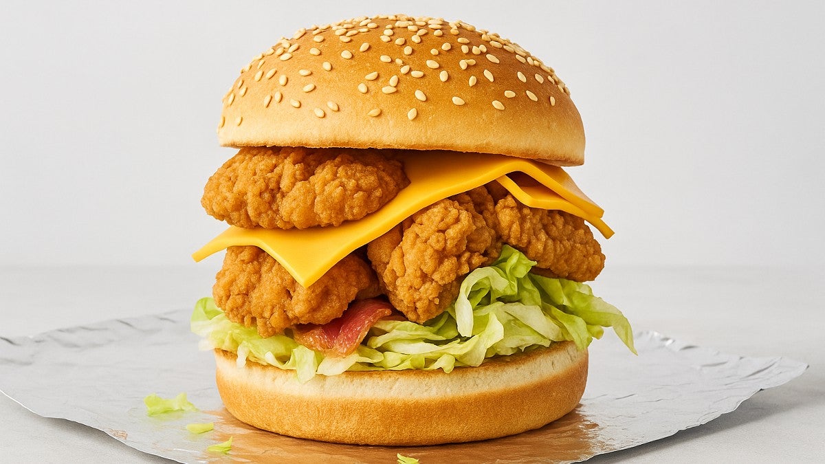 Chicken Strips Burger