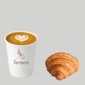 Coffee and choice of Croissant