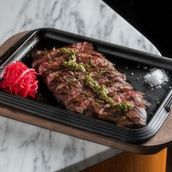 Angus Striploin with Mushroom Sauce