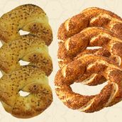 3 Pieces Of Acma Turkish Croissant And 3 Pieces Of Plain Simit