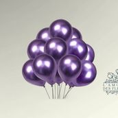 L'amour Purple Shine Chrome Balloons