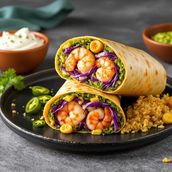 Chimichurri Shrimp Burrito