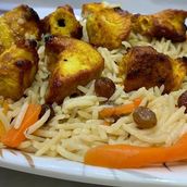 Pulao With  Chicken Tikka