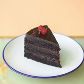 Chocolate Raspberry Mud Cake 1 slice