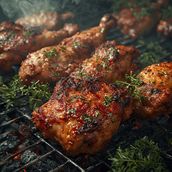 Chicken Charcoal - Green And Red