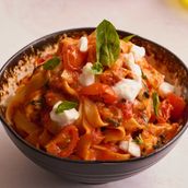 Tricolor Tagliatelle pasta