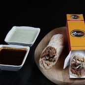 Hummus With Meat Wrap