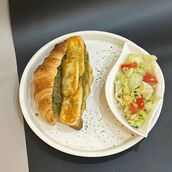 Croissant With Haloom Cheese