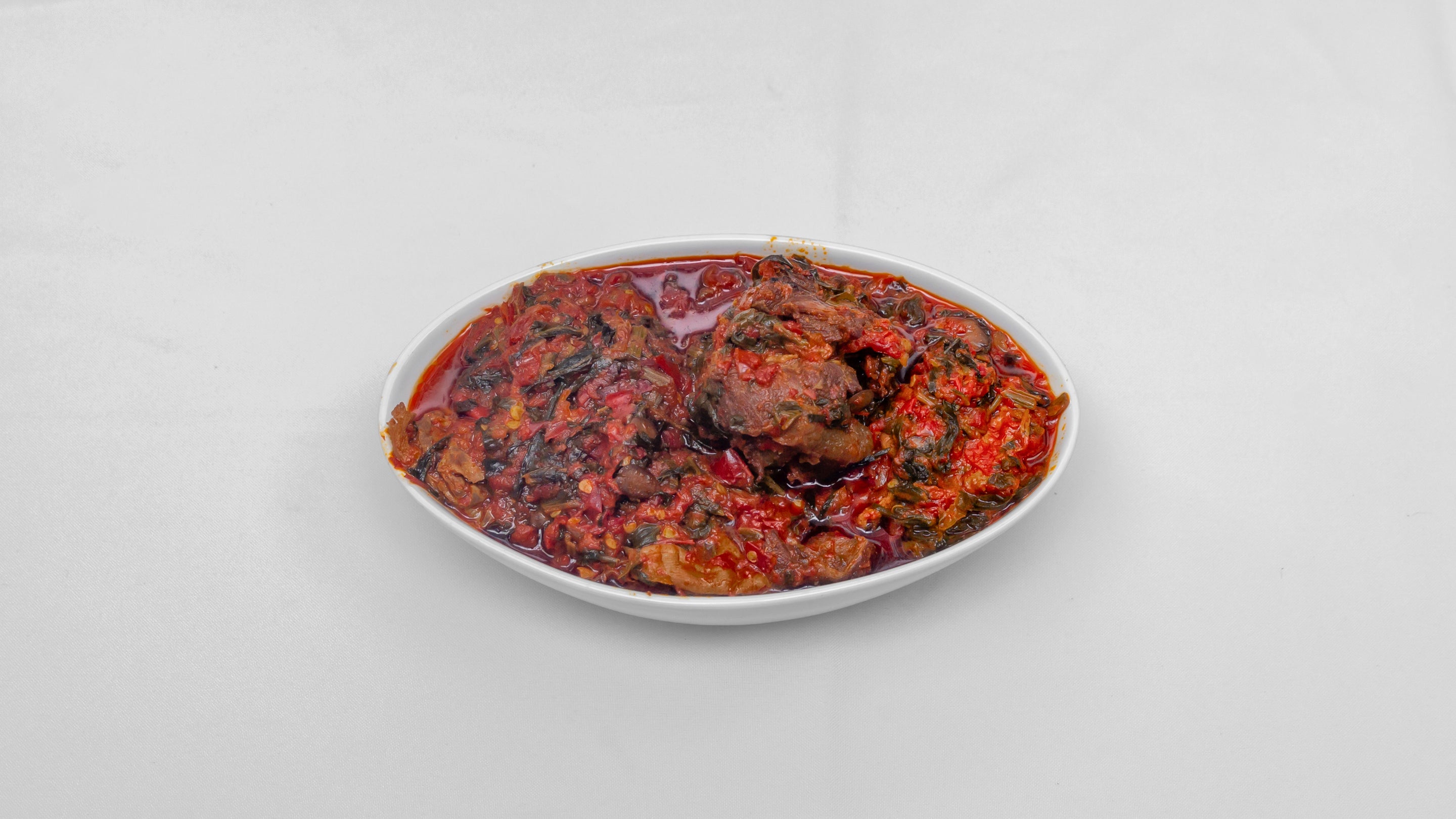 Eforiro soup+assorted meat+pounded yam