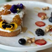 Sourdough bread with Honeycomb 