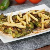 Green Charcoal Chicken Half 