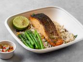 Oven Baked Salmon With Pilaf Rice - BB