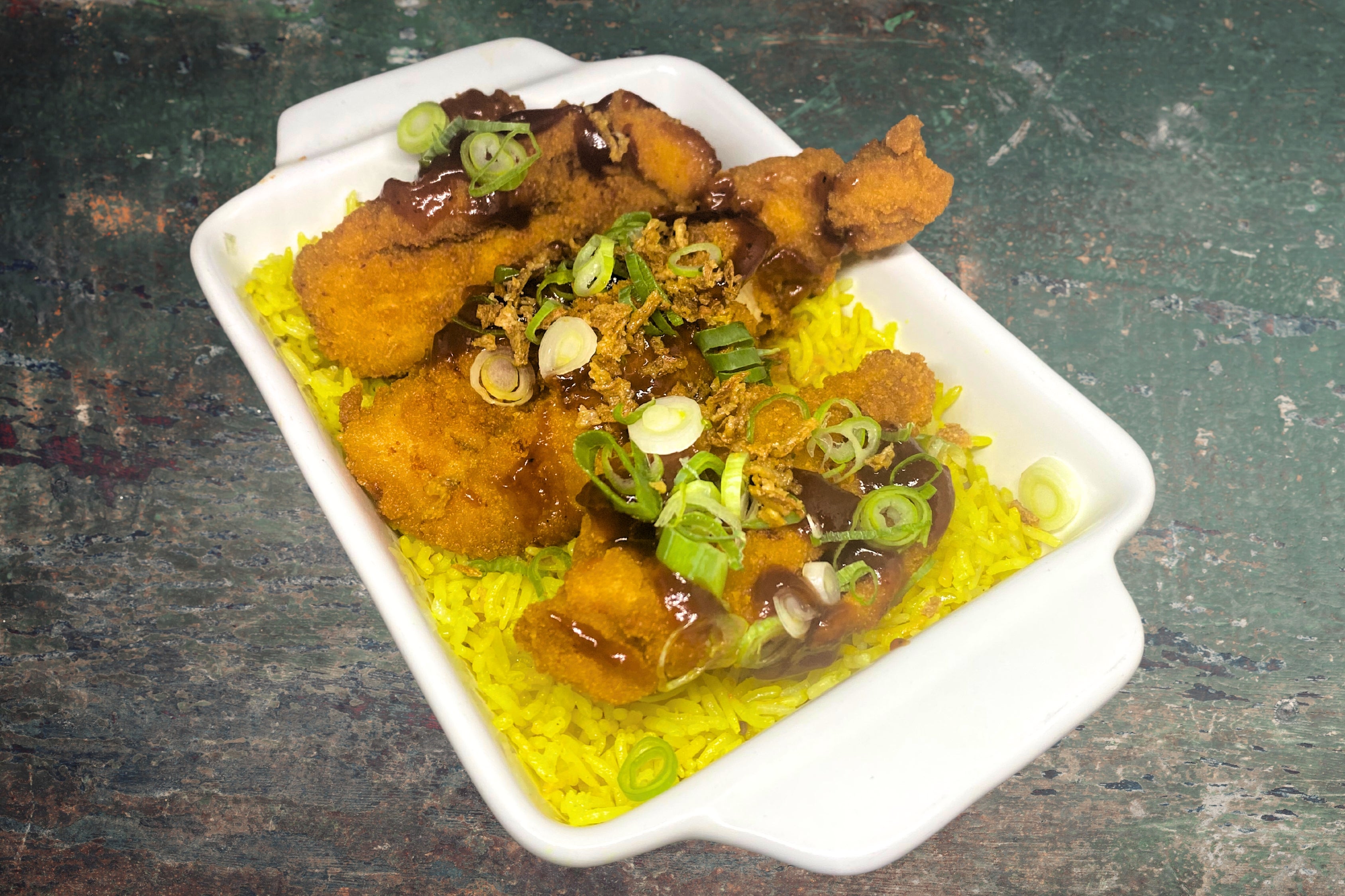 Savoury Rice with BBQ Tenders