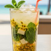 Iced Passion Fruit Mojito