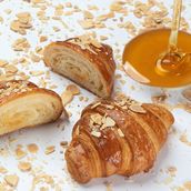 Croissant with Honey and Almonds