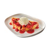 Half Belgian Waffle - Strawberry