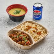 Okra With Meat Combo.