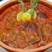 Medium Okra Casserole With Vermicelli Rice