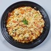 Hamsa eggs with tomatoes