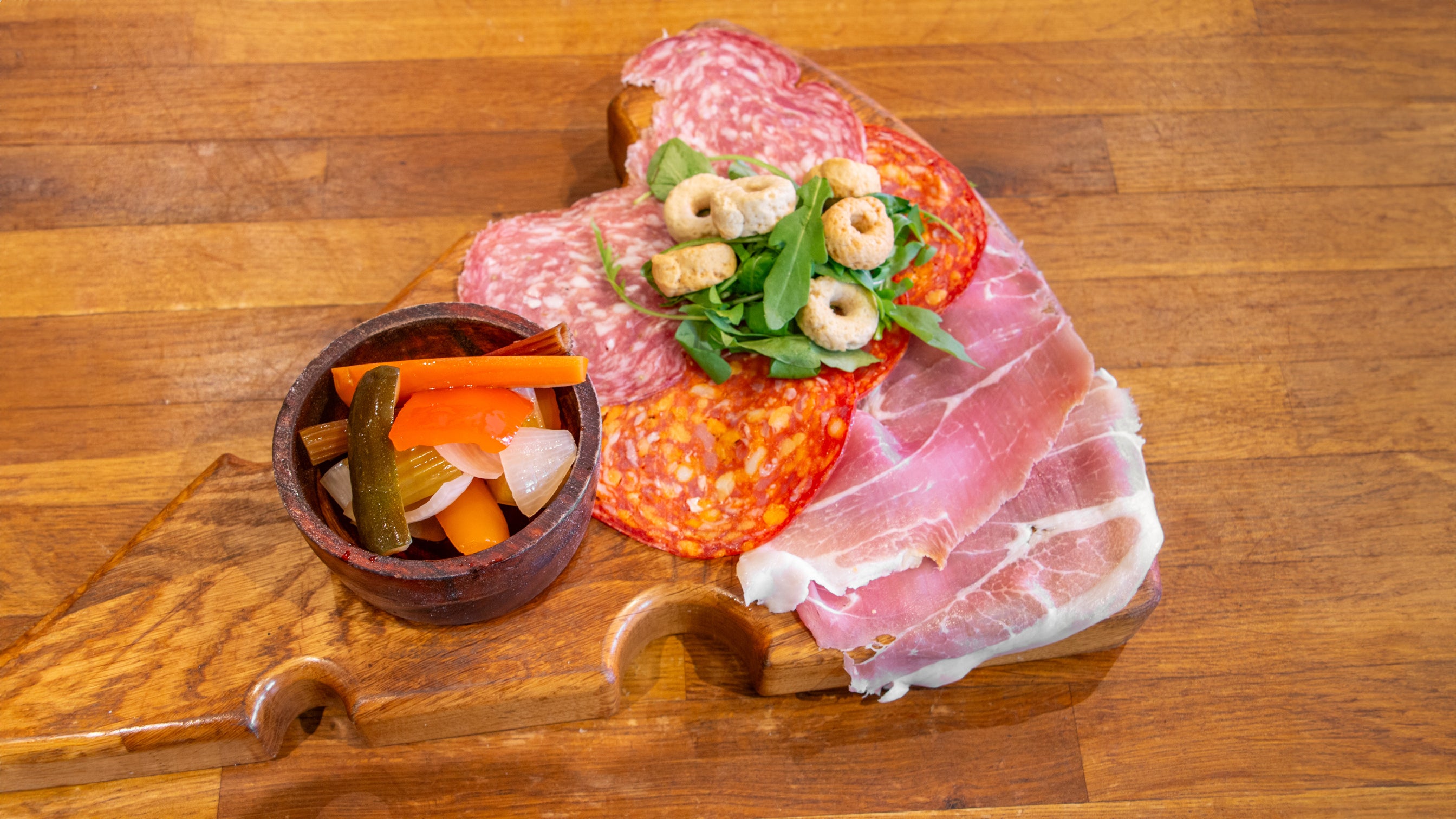 Italian Cured Meats and Homemade Pickles