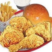 Half Broasted Chicken, 4 Pieces Of Fresh Broasted chicken