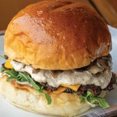 Mushroom Cheese Burger