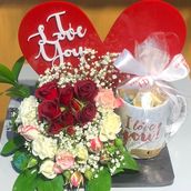 I Love You Acrylic Arrangement