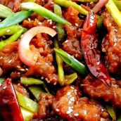 Beef With Dry Red Chili