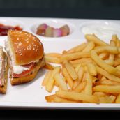 Lebanese Chicken Burger Meal