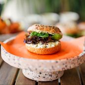 Feta And Honey Bagel
