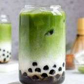 Matcha Crispy Boba Milk Tea
