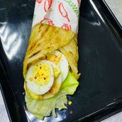 Single Boiled egg Paratha