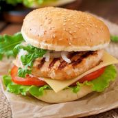 Cheese Chicken Burger Sandwich