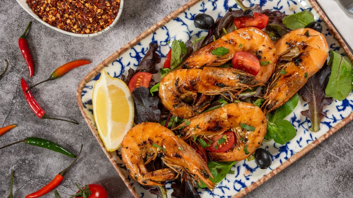 Grilled King Prawns