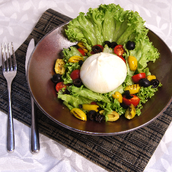 Burrata cheese salad