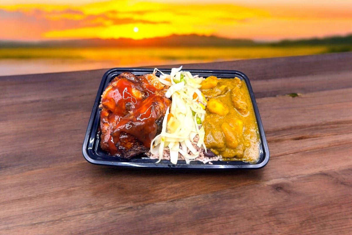 Jerk Chicken & Curry Mutton