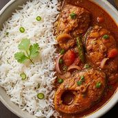 Rohu Fish Gravy with Rice Set