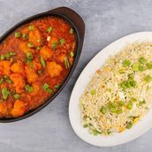 Chicken curry + rice