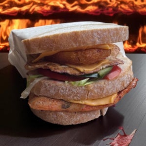 Hash brown Mountain Sandwich